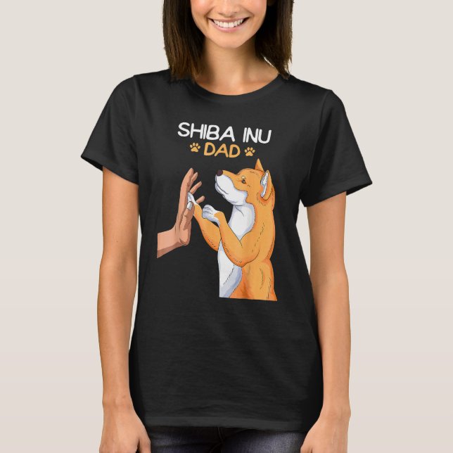 Camiseta Mens Shiba Inu Dad Dog (Anverso)