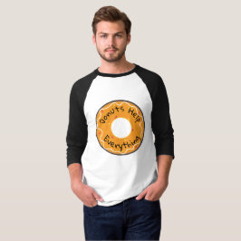 Camiseta Mens Shirt Donuts Ayudan a todo