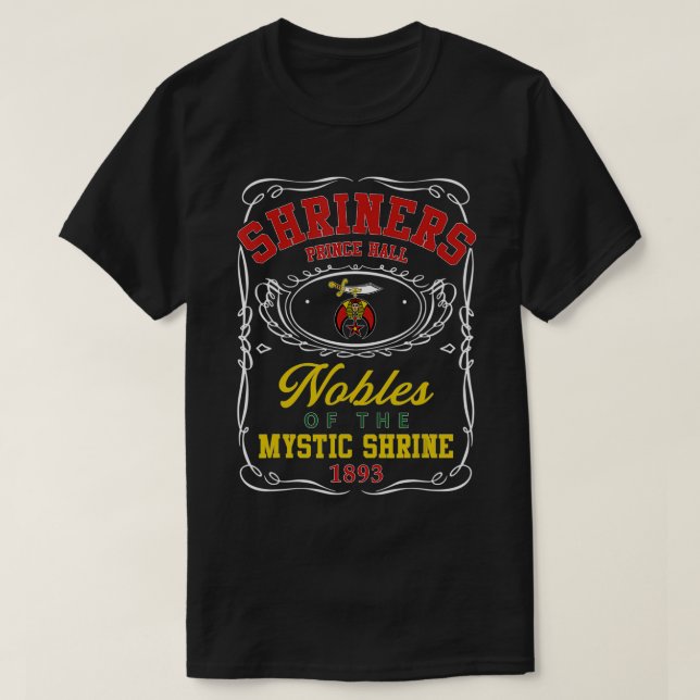 Camiseta Mens Shriners Prince Hall 1893 PHA Shrine Masons F (Diseño del anverso)