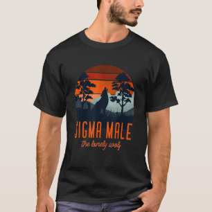Camiseta Mens Sigma Male Grindset gobierna el solitario Wol