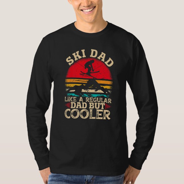 Camiseta Mens Ski Dad Like A Regular Dad But Cooler  Skiing (Anverso)