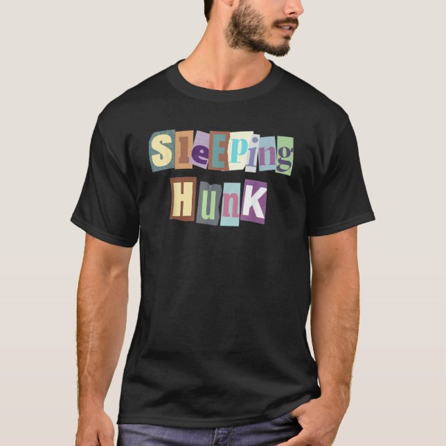 Camiseta Mens Sleeping Hunk (Anverso)