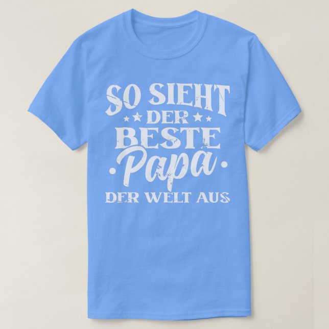Camiseta Mens So Ssieht Der Beste Vater Der Welt Papa Papi (Diseño del anverso)