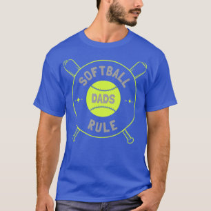 Camiseta Mens Softball Dads Rule Fastpitch Dad Novedad des