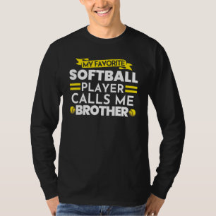 Camiseta Mens Softball Player me llama Brother Softball