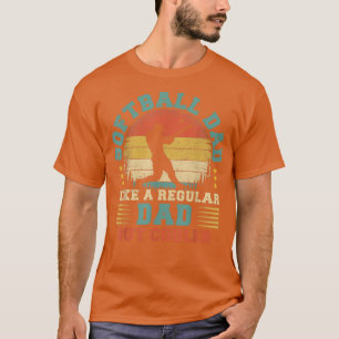 Camiseta Mens Softbol Deportes Lover Vintage Softball Dad F