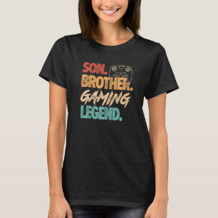 Camiseta Mens Son Brother Gaming Leyenda Video Game Player 