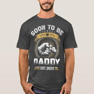 Camiseta Mens Soon To Be Daddy Est 