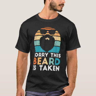 Camiseta Mens Sorry This Beard Is Taken Retro Valentines Da