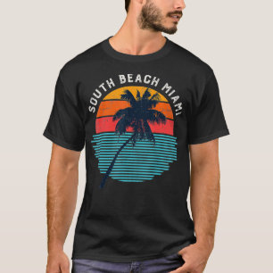 Camiseta Mens South Beach Miami Life Florida Ver problemas