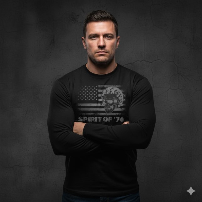 Camiseta ​Men's Spirit of 76 Chopper Skull Shirt (Subido por el creador)