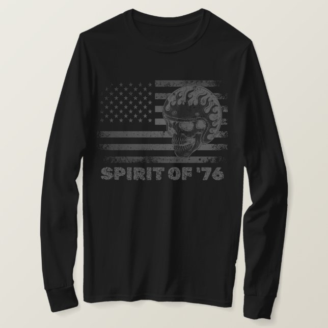Camiseta ​Men's Spirit of 76 Chopper Skull Shirt (Anverso del diseño)