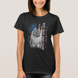 Camiseta Mens Spitz Dad Viste Día del Padre de la Bandera E