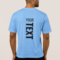 Mens Sport Activewear Back Side Print Blue