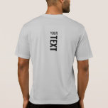 Camiseta Mens Sport Back Side Design Plantilla moderna<br><div class="desc">Añada Su Texto Aquí Diseño Atrás Moderno Plantilla De Impresión Mens Sport-Tek Competitor Activewear Plata Color T-Shirt.</div>
