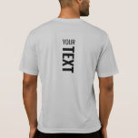 Camiseta Mens Sport Back Side Print Template Modern<br><div class="desc">Añada Su Texto Aquí Diseño Atrás Moderno Plantilla De Impresión Mens Sport-Tek Competitor Activewear Camiseta Gris Plata.</div>