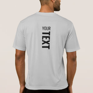 Camiseta Mens Sport Back Side Print Template Modern