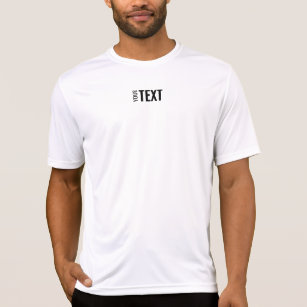 Camiseta Mens Sport Tees Añadir tu texto Activewear Blanco