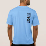 Camiseta Mens Sport-Tek Activewear Back Print Template<br><div class="desc">Añada Su Texto Aquí Diseño Atrás Moderno Plantilla De Impresión Mens Sport-Tek Competitor Activewear Carolina Blue T-Shirt.</div>