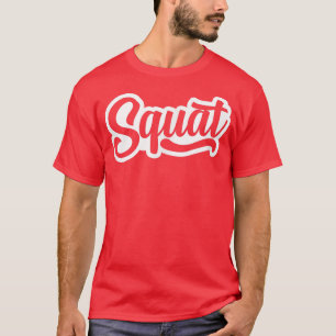 Camiseta Mens SQUAT Gym Fitness Workout Bodybuilding Motiva