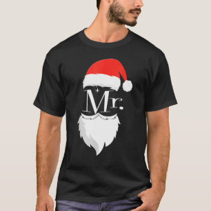 Camiseta Mens Sr. Y Sra. Claus Parejas Navidades Pajamas Sa