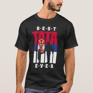 Camiseta Mens Srbija Tata Y Chica Serbia Bandera A Papá Ser