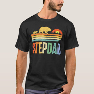 Camiseta Mens Stepdad Bear Men Bonus Dad Papa Step Dad Dad