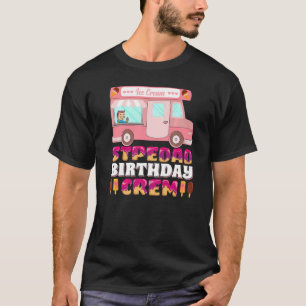 Camiseta Mens Stepdad Birthday Crew Ice Cream Truck Stepdad
