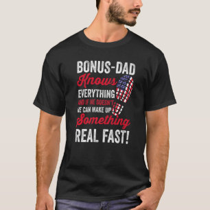 Camiseta Mens Stepdad conoce todo el bono de la bandera est