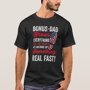 Camiseta Mens Stepdad conoce todo el bono de la bandera est