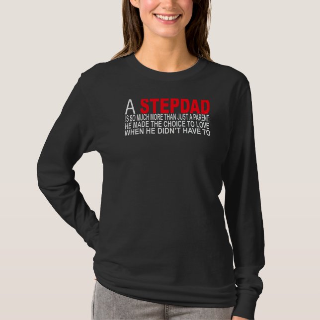 Camiseta Mens Stepdad Es Mucho Más Que Un Padre (Anverso)