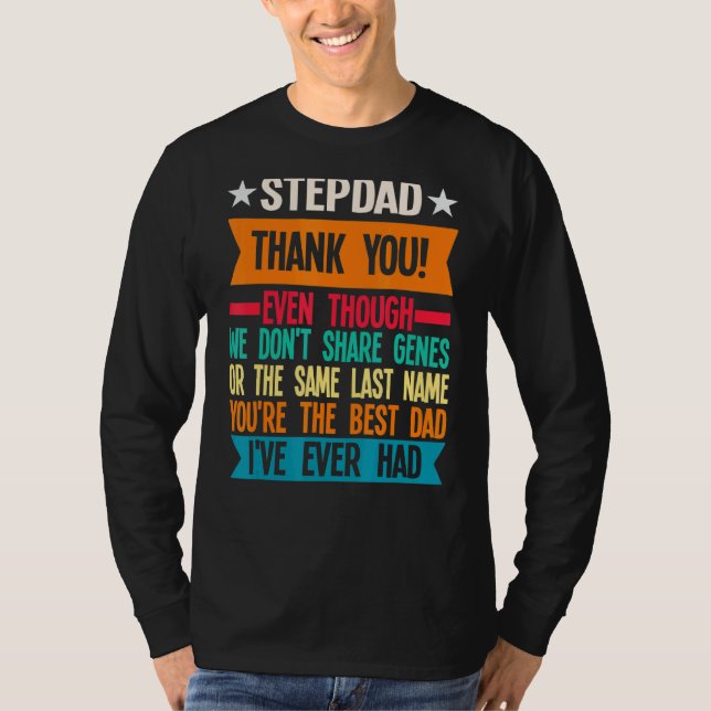 Camiseta Mens Stepdad Gracias Aunque Padre (Anverso)
