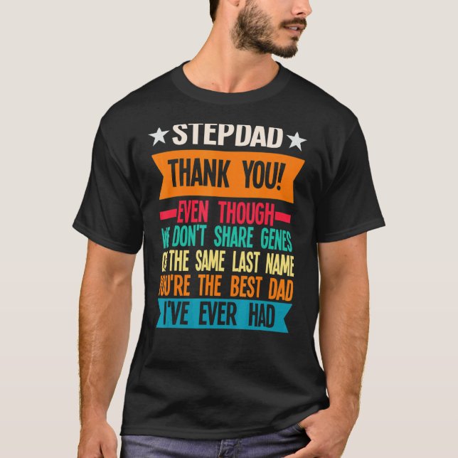 Camiseta Mens Stepdad Gracias Aunque Padre (Anverso)