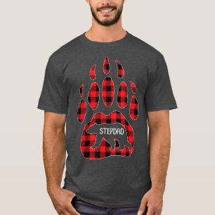 Camiseta Mens Stepdad Oso Búfalo rojo de plástico Stepdad M