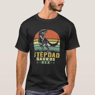 Camiseta Mens Stepdadsaurus T Rex Dinosaur Funny Stepdad Sa
