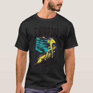 Camiseta Mens Surfer Dad, Vintage Surf Board