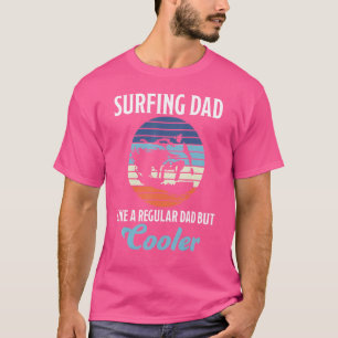 Camiseta Mens Surfing Dad Padre Surfing Surfboard Waves Da