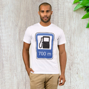 Camiseta Mens T-Mens de la estación de gas Road Ró