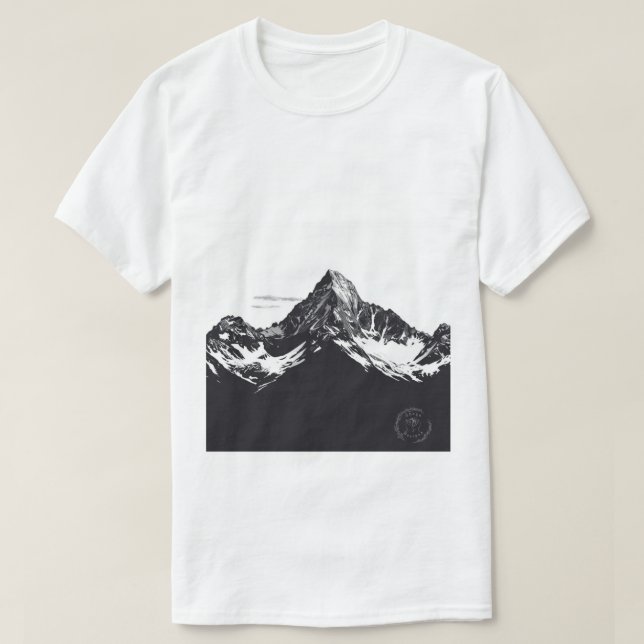 Camiseta Men's t-shirt with a black and white design (Diseño del anverso)