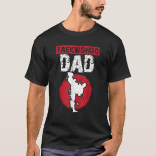 Camiseta Mens Tae Kwon Do Dad Black belt Fighter Martial Ar