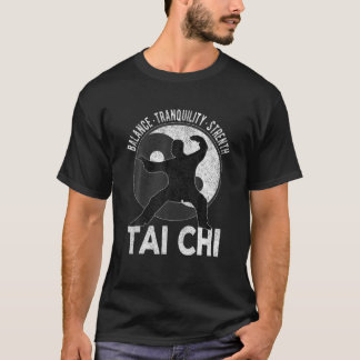 Camiseta Mens Tai Chi Abuelo Yin Yang Artes Marciales Taiji