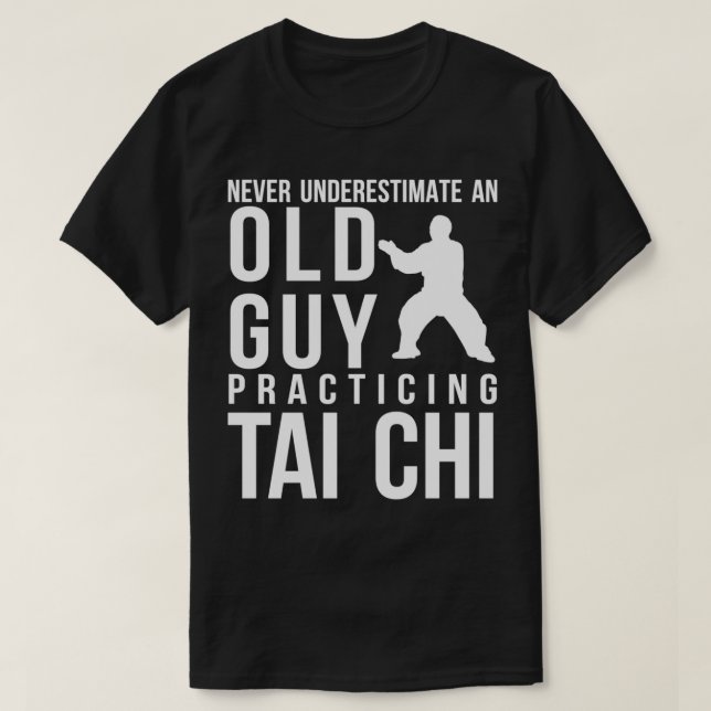 Camiseta Mens Taiji Chuan Artes Marciales Chinas Sombra de  (Diseño del anverso)