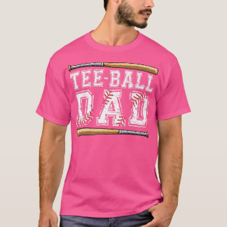 Camiseta Mens Tball Dad TBall Dad Tee Ball Daddy Sport Fath