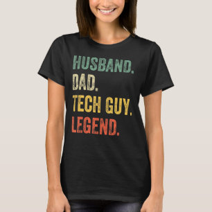 Camiseta Mens Tech Guy Husband Dad Legny Tech Guy Da
