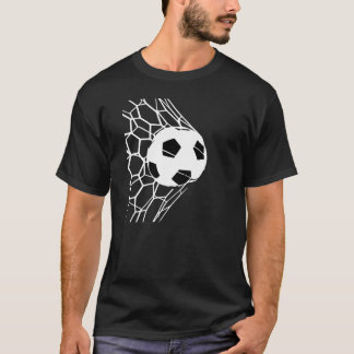 Camiseta Mens Tee de gol de bolas de fútbol