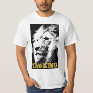 Camiseta Mens Tee Shirts Plantilla moderna animal de león c