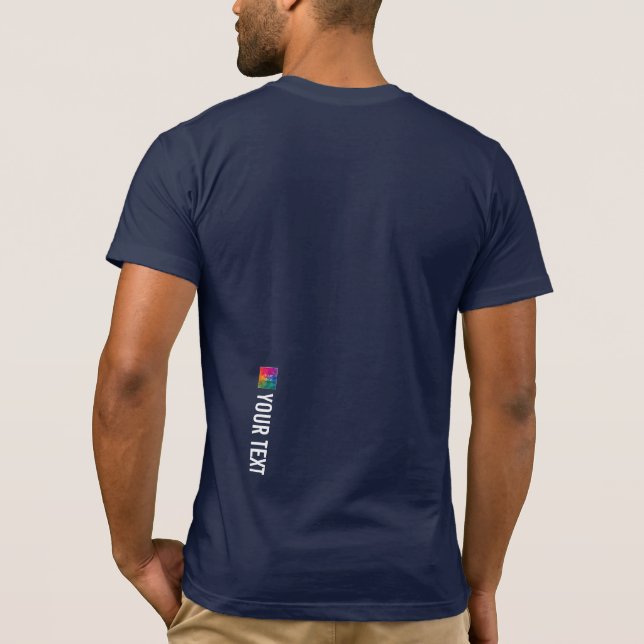 Camiseta Mens Tees modernos Bella Canvas de nuevo imprimir  (Reverso)