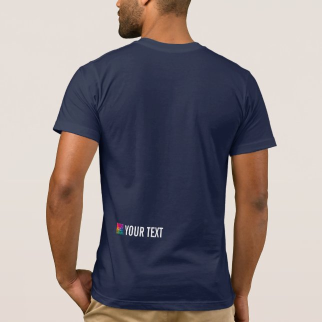 Camiseta Mens Template Tee Shirt Bella Canvas Back Print (Reverso)