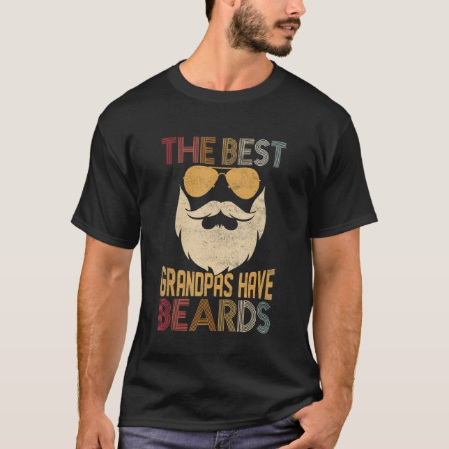 Camiseta Mens The Best Grandpas Have Beards Beard Family Fa (Anverso)