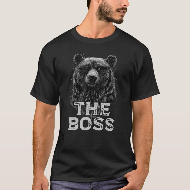 Camiseta Mens The Boss Papa Bear (Anverso)